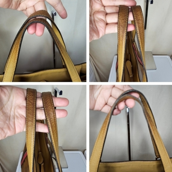 🔹️MCM🔹️ Cognac 2 way tote crossbody/ shoulder bag ✨️🤎 - Picture 3 of 11